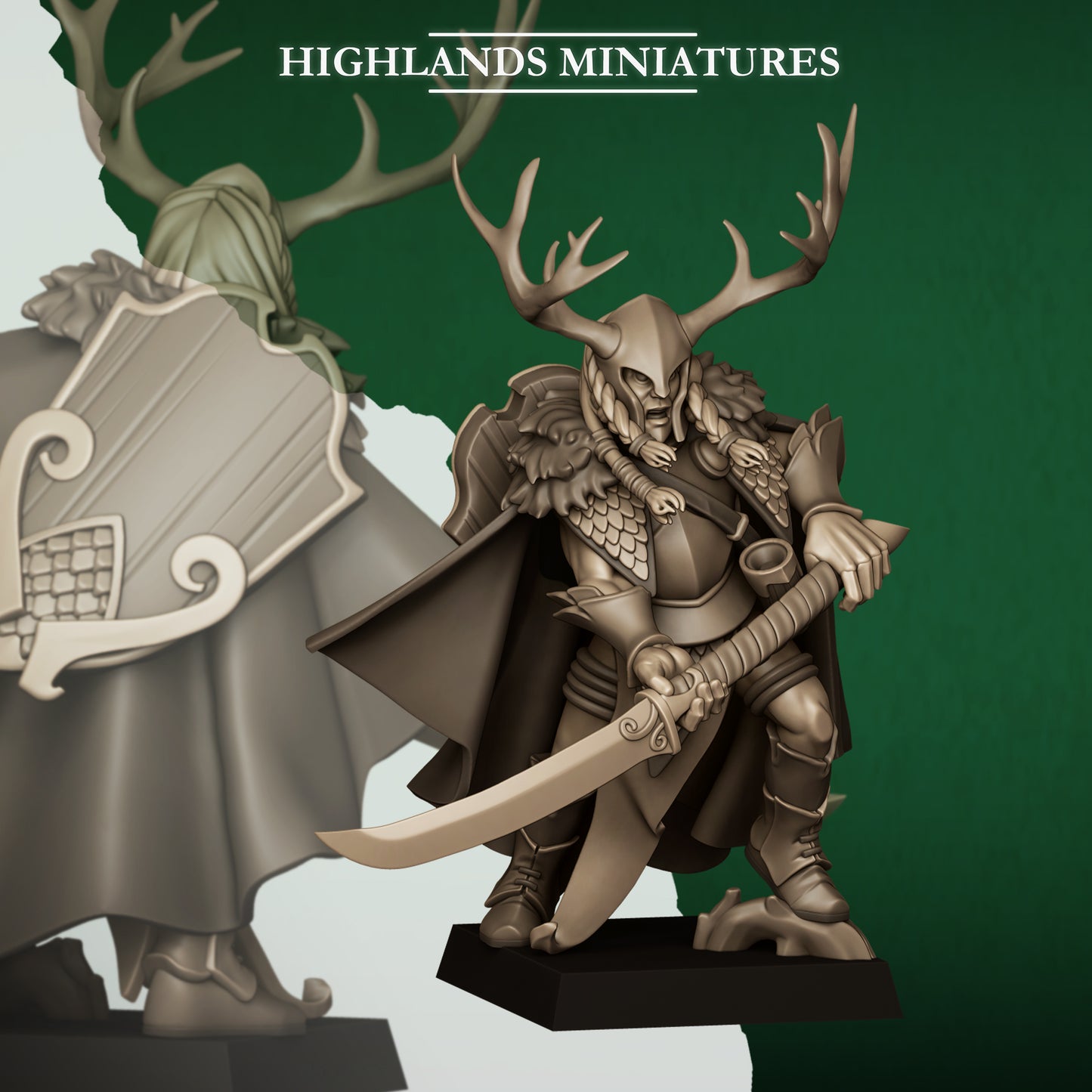 Feral Elf Highborn with Long Sword