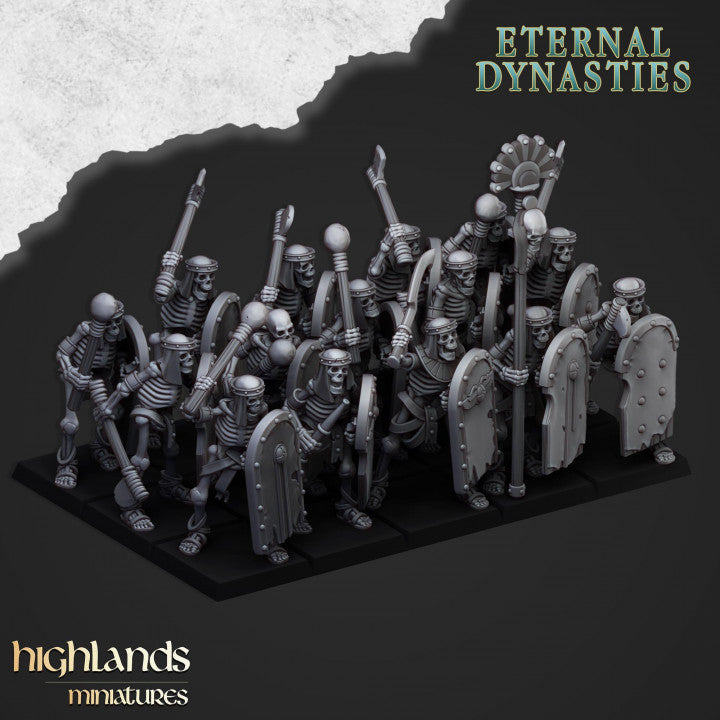 Ancient Skeletons with Hand Weapons