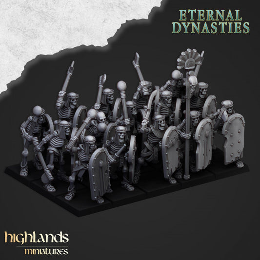 Ancient Skeletons with Hand Weapons
