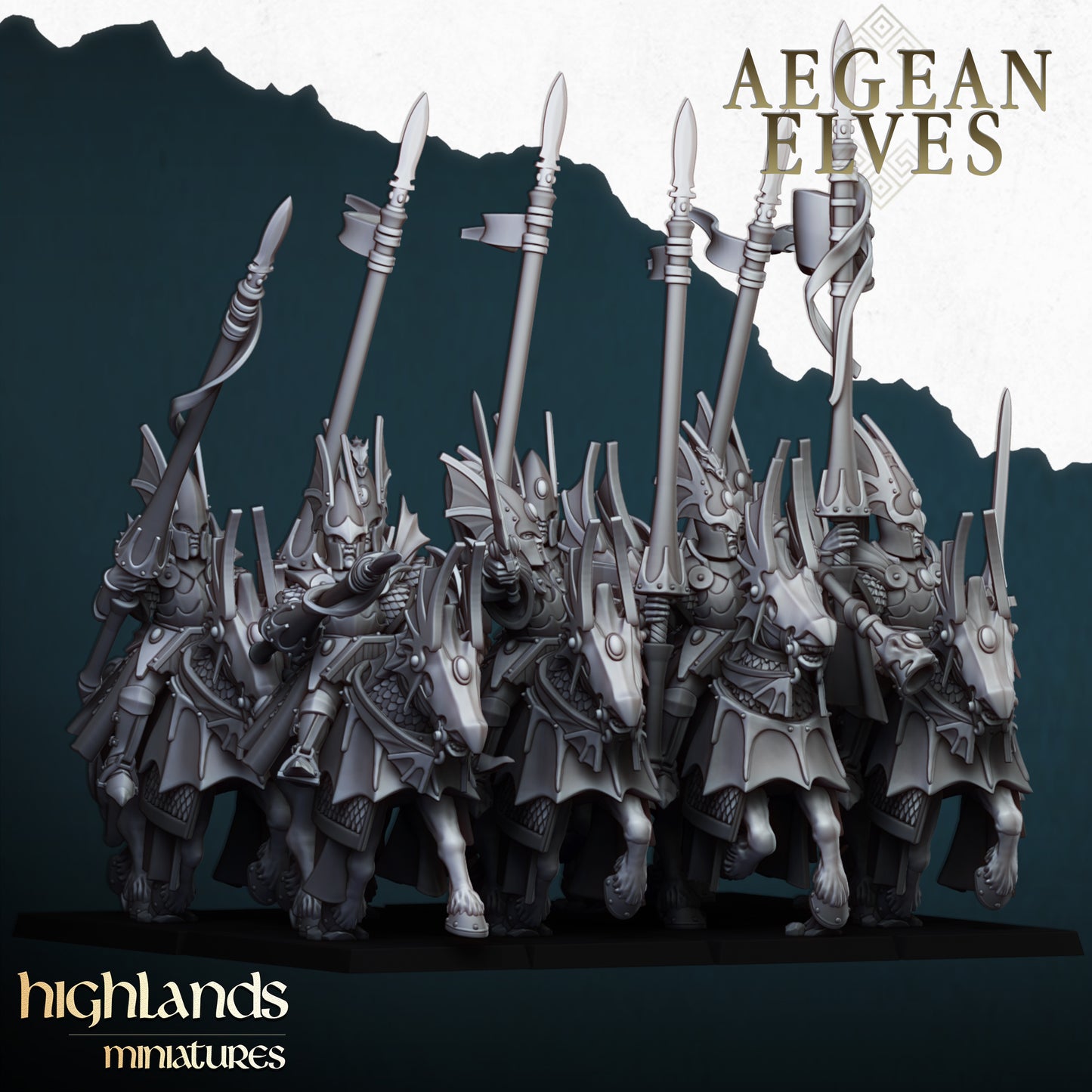 Aegean Elves Mounted Dragons