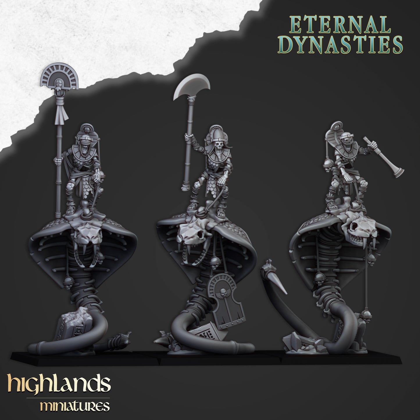 Mounted Ancient Guard on Great Snakes